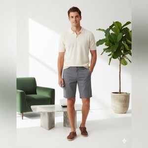 Merona Charcoal Flat Front Men's Shorts